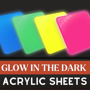 Glow in the Dark acrylplaat | Halloween acrylplaat | Pastel acrylverf | Lasersnijden | Plexiglas | Acrylplaat | Gegoten acryl
