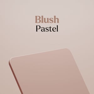 May include: A blush pink pastel colored square shape.
