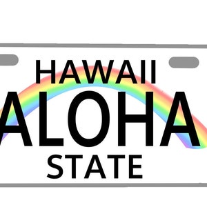 Aloha Hawaii Sticker Die-cut stickers for water bottles, walls, binders, journals, cups and more, Hawaiian decor, Glossy sticker