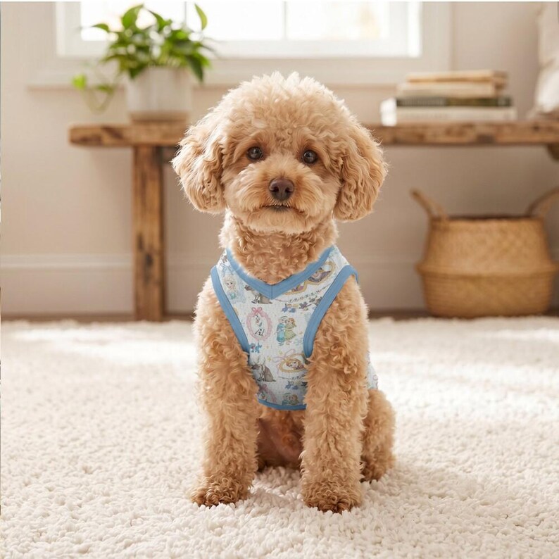 Elegant Custom Frozen Dog Shirt Matching Owner Coquette Bow White Pet Outfit Personalized Elsa Anna Vacation Tee Cute Disney Puppy Jersey image 3