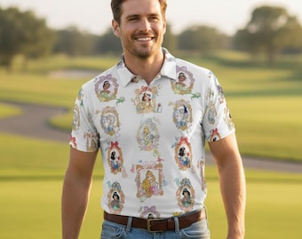 Princess Mirror Disney Polo Shirt, Custom Golf Lovers Short Sleeve Shirt, Disney Cruise Polo Gift