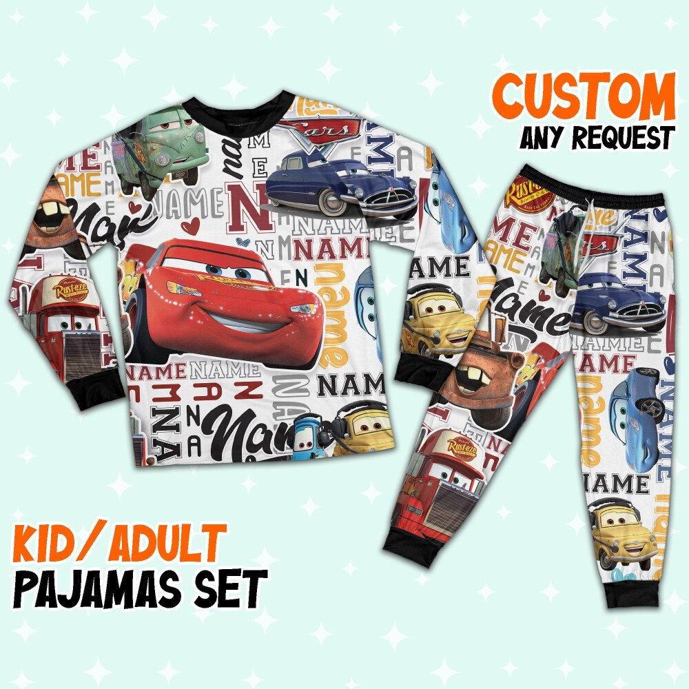 Lightning Mcqueen Adult Pajamas