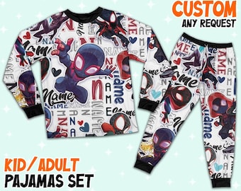 Personalized Name Spidey Amazing Friends Comic Pajamas, Spider-man