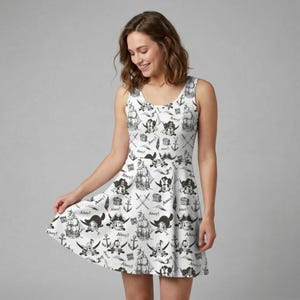 plunge neck black dress Minnie Dress