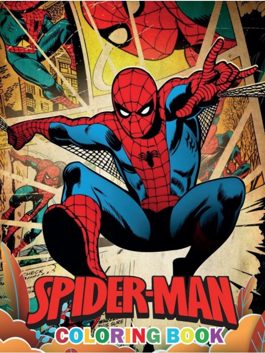 Spiderman Coloring Book - Etsy