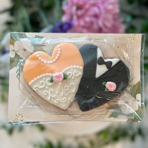 Wedding cookies, sugar cookies, bride and groom, wedding favor, bride shower cookies
