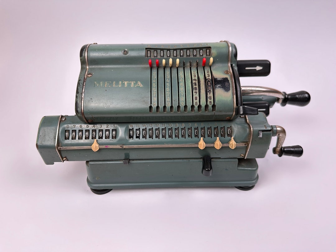 Melitta Calculating Machine Not Functional Very Heavy Etsy