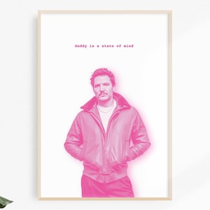 Pedro Pascal Poster Print, The Last of Us Art, Joel TLOU Poster, Digital Download