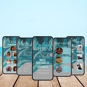Birthday Weekend, itinerary template,travel itineray, Birthday Weekend Invitation, Weekend Itinerary, Digital itinerary, Girls Trip