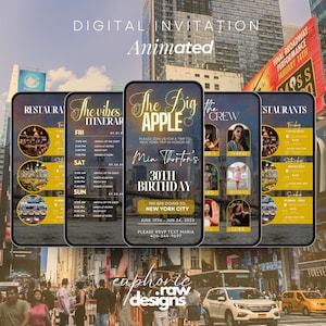 New York Travel Itinerary, Nyc itinerary, Birthday Weekend itinerary, Bachlorette itinerary, Travel itinerary template, Vacation Planner