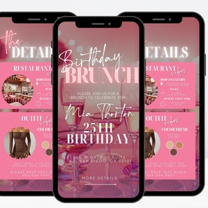 Brunch Flyer Invite, Digital Birthday Brunch Invitation, Brunch ...