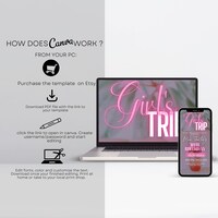 Girls Trip itinerary, itinerary template,  travel itineray, Birthday Weekend Invitation, Weekend Itinerary, Digital Schedule