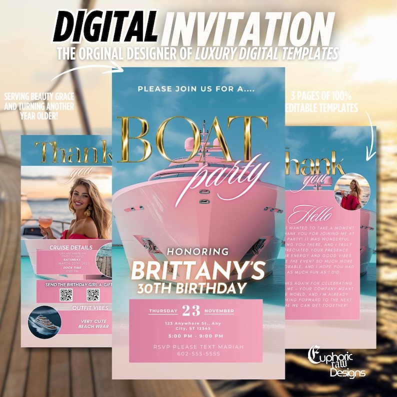 boat-party-invitation-animated-yacht-party-evite-gold-digital-yacht