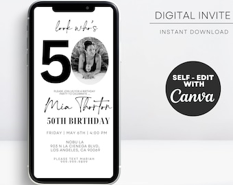 Digitale 50th Birthday Invite, 50th Birthday Invite, 50th Birthday Invite, 50th Birthday Invite, 50th Birthday Invite, 50th Birthday Invite, 50th Birthday Invite