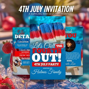 4. Juli Einladung, lustige Sommer eVite, animierte Grill einladen, Pool-Party-Vorlage, Hinterhof-Grillparty, DIY bearbeitbar, Unabhängigkeitstagsparty