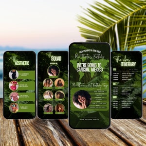 Birthday Weekend, itinerary template,travel itineray, Birthday Weekend Invitation, Weekend Itinerary, Digital itinerary, Girls Trip