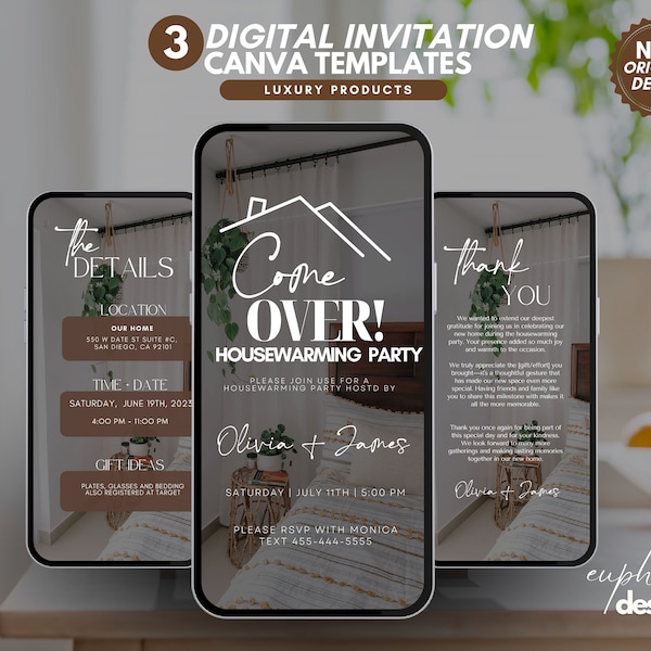 Housewarming Invite, Digital House Warming Invitation, New Home, housewarming party, House warming Invitation, New House, Welcome Home