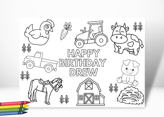 Farm Coloring Pages For Kids