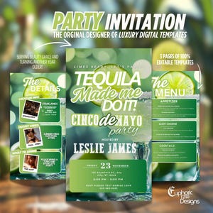 Convite Cinco de Mayo, convite digital editável para festa, churrasco na piscina, tema de tacos e tequila, convite para festa mexicana, download instantâneo