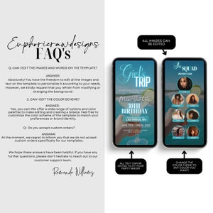 Girls Trip Itinerary, Itinerary Template, Travel Itineray, Birthday