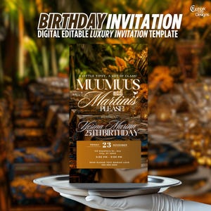 Digital Muumuus & Martinis Invitation, Birthday Girls&#39; Night, MooMoo Party Evite, Brunch Muumuu Dinner Invite, Social Media Template