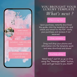 Digital 21st Birthday Invitation, Animated 21st Party Invite, Diamonds ...