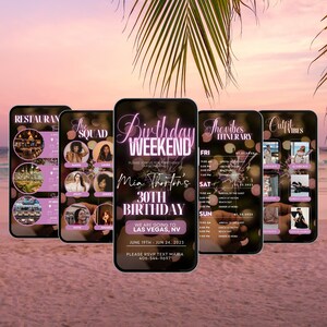 Girls Trip Itinerary Itinerary Template Travel Itineray - Etsy