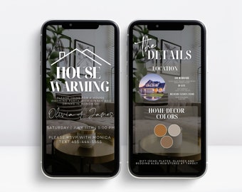 Housewarming Invitation, New Home Invite, New House Party Evite, Welcome Home Digital Invite, House Celebration Template