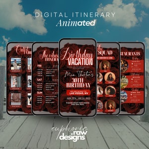 Birthday Weekend, itinerary template,  travel itineray, Birthday Weekend Invitation, Weekend Itinerary, Digital itinerary, Girls Trip