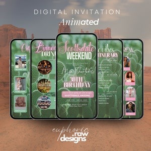 Scottsdale Travel Itinerary, Scottsdale itinerary, Birthday Weekend itinerary, Bachlorette itinerary, Travel itinerary template, Scottsdale