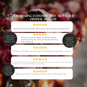 Boho Floral Muttertag Brunch-Einladung - Bearbeitbares animiertes Video Canva Einladen, DIY Mama Feier, Digitale Party Einladen Bild 6