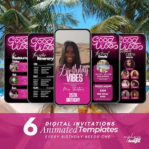 Girls Trip itinerary, itinerary template,  travel itineray, Birthday Weekend Invitation, Weekend Itinerary, Digital Schedule