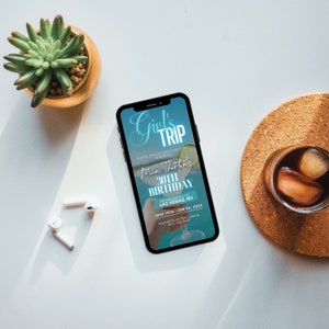 Girls Trip Itinerary, Itinerary Template, Travel Itineray, Birthday