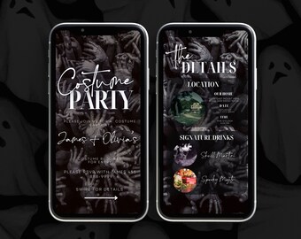 Digital Halloween Party Invitation, Halloween Bash invite, Halloween Party, Boo Bash, Adult Halloween, Costume Party, Halloween Birthday
