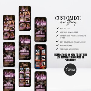 Girls Trip Itinerary, Itinerary Template, Travel Itineray, Birthday