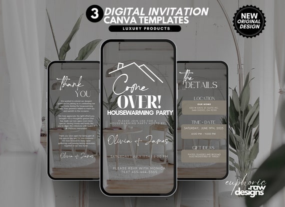 Housewarming Invite, Digital House Warming Invitation, New Home, housewarming party, House warming Invitation, New House, Welcome Home