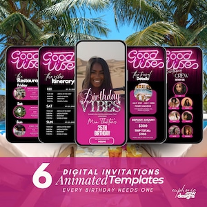 Girls Trip itinerary, itinerary template,  travel itineray, Birthday Weekend Invitation, Weekend Itinerary, Digital Schedule