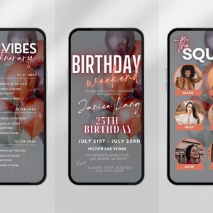 Digital Travel Itinerary, Itinerary Template, Travel Itineray, Birthday ...