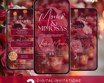 Boho Floral Mother's Day Brunch Invitation: Animated Video (Digital)