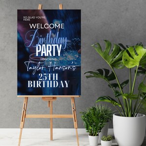 Party Week. Sign Birthday Party Welcome Sign Printable Sign Birthday Sign - Etsy