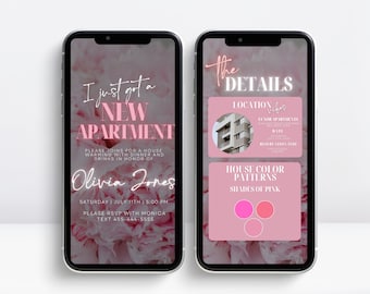 Apartment Warming Invitation, Welcome Home Invite , New House Invite, Digital Housewarming Invite, New Home evite, House warming invite