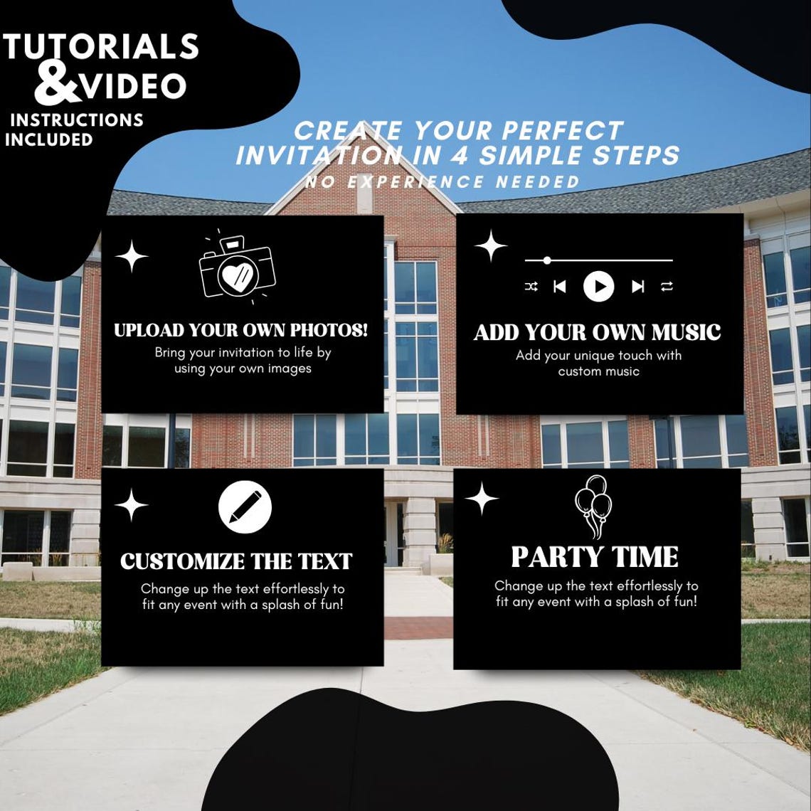 To Invite Sign Trunk Party Invitation for Men, Black College Send-off Invite Download ...