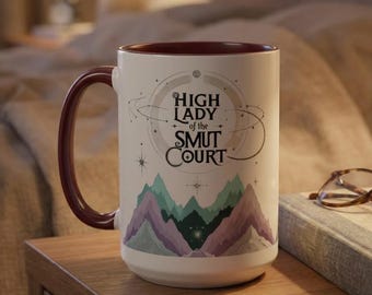 Caneca Alta Senhora da Corte da Obscenidade: Presente para Amantes de Livros de Fantasia, Produtos da Booktok