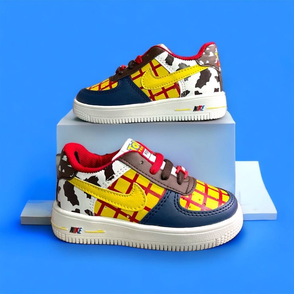 Custom nike Air Force 1 kids toy story themed Woody Shoes (ANY SIZE  AVAILABLE)