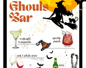 Halloween Bar Drink Menu