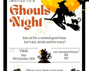 Ghouls Night Out Halloween Invite