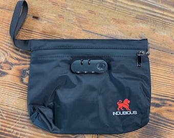Smell Proof Stash Bag with Combination Lock: Water-Resistant Travel Storage
