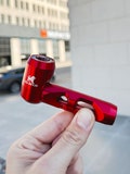 Glass Pipe Durable Metal Body | Tactical Hand Pipes with Glass Bowl