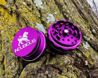 Herb grinder | 5 Stage | Dual Storage | Aluminum | Cute, Unique, Girly, Tough, Colorful, Durable, with Catcher | Crusher | Sharp Teeth