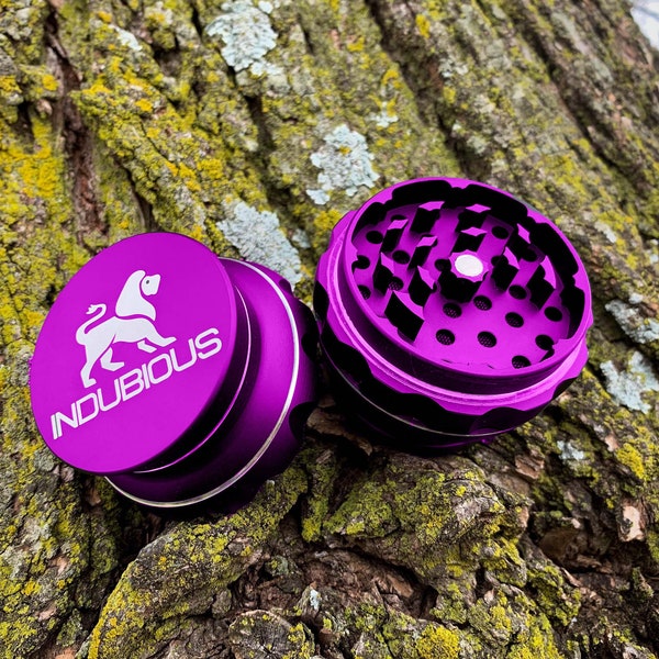 Herb grinder | 5 Stage | Dual Storage | Aluminum | Cute, Unique, Girly, Tough, Colorful, Durable, with Catcher | Crusher | Sharp Teeth